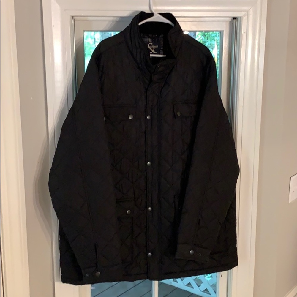 Black padded jacket
